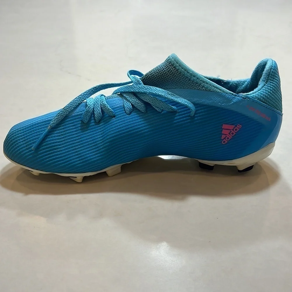 adidas Jr. X SPEEDFLOW.3 Kid's Firm Ground Soccer Cleats | Sky Rush | Unisex